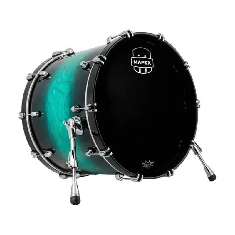 Mapex Saturn VI Bass Drum 20x16 (Without Bass Drum Mount) - Marine Teal Burst image 1