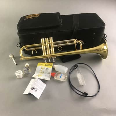 Jean Paul Brass Trumpet Band Orchestra Musical Instrument Original Case Extras Cleaning Kit image 6