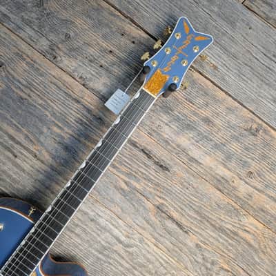 Gretsch Falcon Hollow Body w/String-Thru Bigsby - Cerulean Smoke image 8