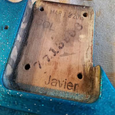 American Fender Telecaster 2019 Custom Heavy Relic Nitro Blue Sparkle image 22