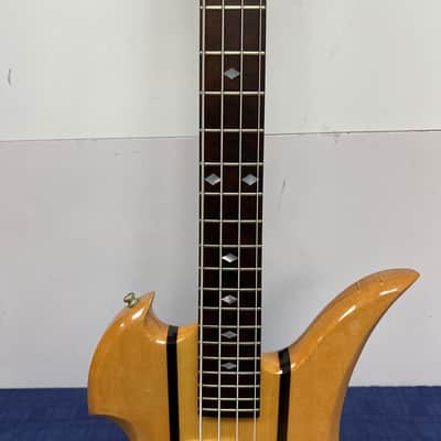 Vintage BC Rich USA Mockingbird 4-string electric bass guitar neck through body with Original Case Early 1980's image 7