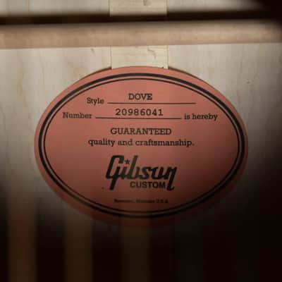 Gibson Dove Anniversary Limited Edition Acoustic/Electric Guitar - Cremona Burst with Hardshell Case image 20