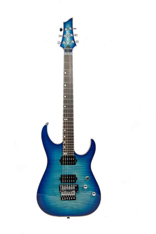 Schecter  USA Custom Sunset 24 FR Trans Sky Blue E-Gitarre image 1