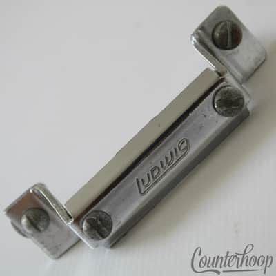 Ludwig P32 Butt Plate Block Logo Snare Drum Part Strainer Holder USA Vintage 70s image 1