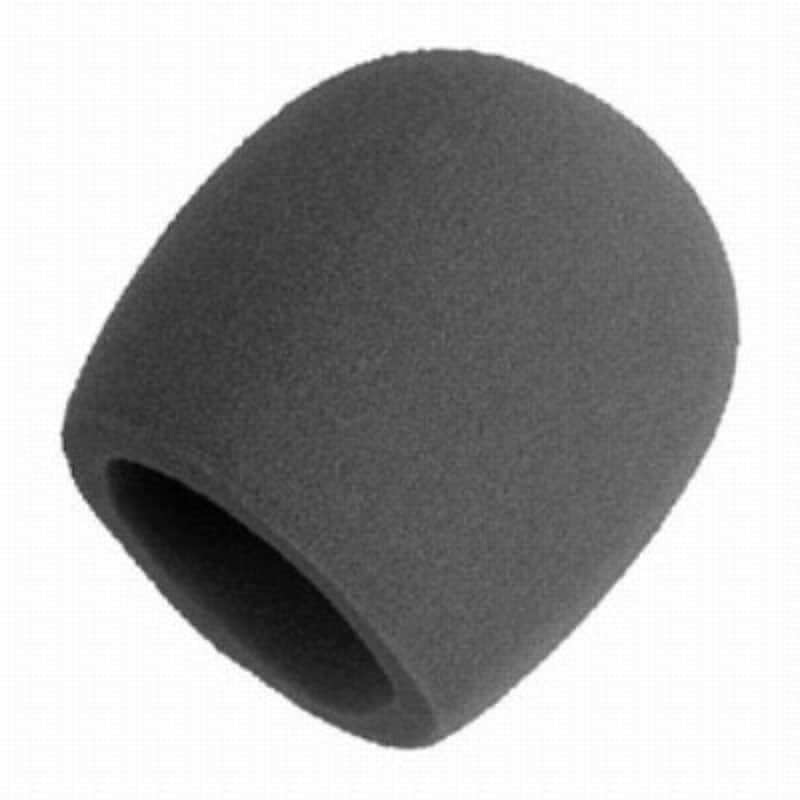Shure A58WS-GRA Gray Foam Windscreen for All Ball Type Microphones image 1