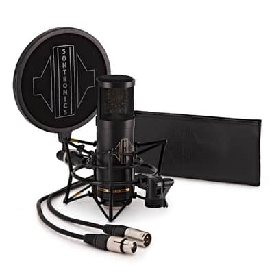 Sontronics STC20PACK STC-20 Pack Large-Diaphragm Condenser Microphone w/Shock Mount, Pop Shield, Cable & Pouch image 1