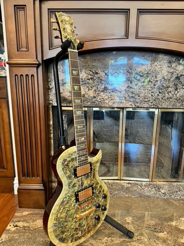 2000s IYV 'Antonio Tsai' Style | One-of-a-kind Les Paul Style w/ Abalone Inlaid Top (MINT!) image 1