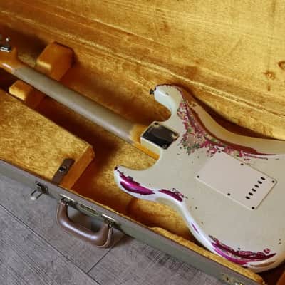 Fender Custom shop‘60 Stratocaster Heavy Relic Olympic White over Paisley 2016 image 7