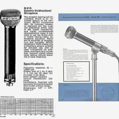 Vintage Beyerdynamic M 610 BEYER in box image 11