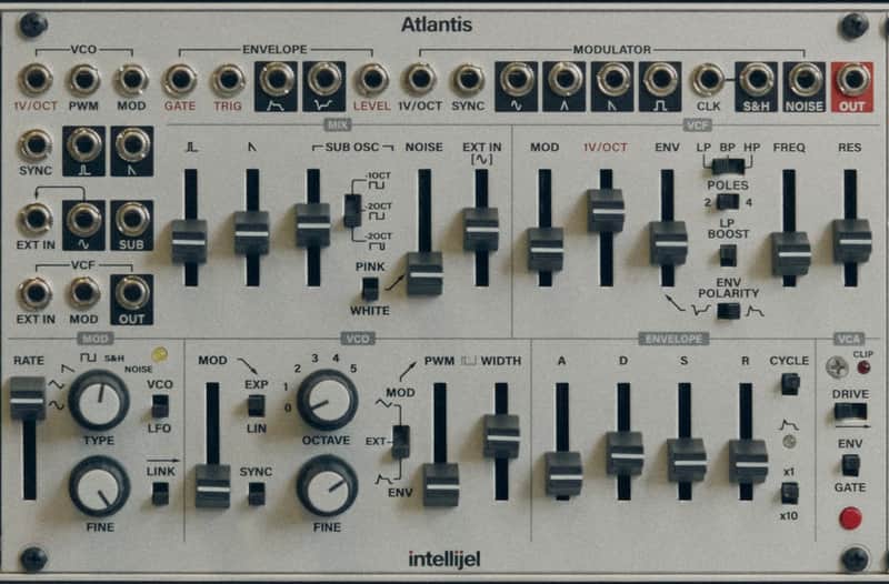 Intellijel Atlantis Dual Oscillator Synth Voice Eurorack Synth Module 2015 - Present - Silver image 1