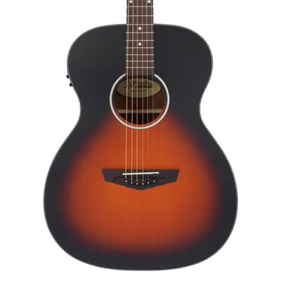 D'Angelico DAPLSOMSVSBCP PREMIER TAMMANY LS OM Body Mahogany Laminated Mahogany Scarf Neck 6-String Acoustic-Electric Guitar image 4