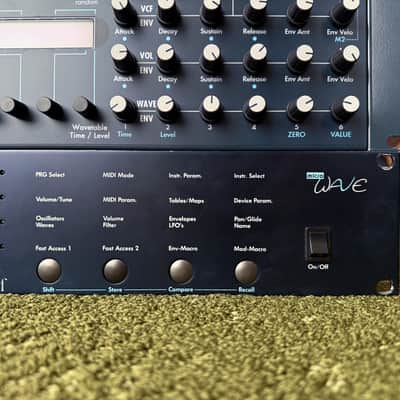 Waldorf Microwave Rackmount Wavetable Synthesizer 1989 - Blue image 3