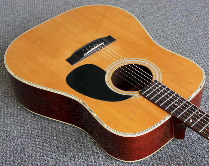 Vintage 70's Suzuki Three S F120 Acoustic Guitar V Neck Japan | Reverb