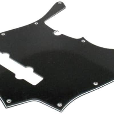 Genuine Fender Modern Pickguard, 5-String Jazz Bass, 10-Hole - Black 3-Ply image 1