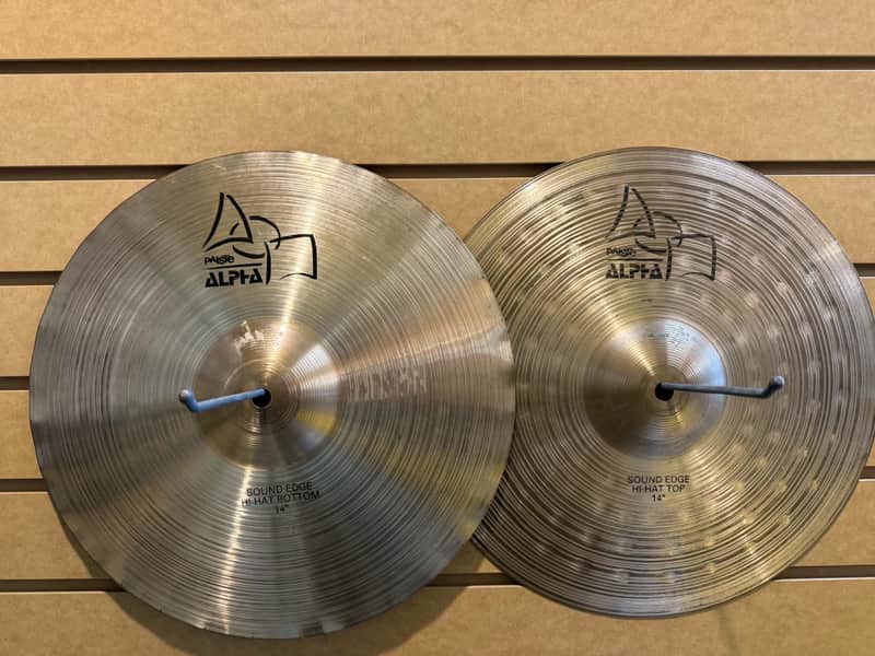 Paiste 14" Alpha Sound Edge Hi-Hat Cymbals (Pair) 2010 - 2016 - Brilliant image 1