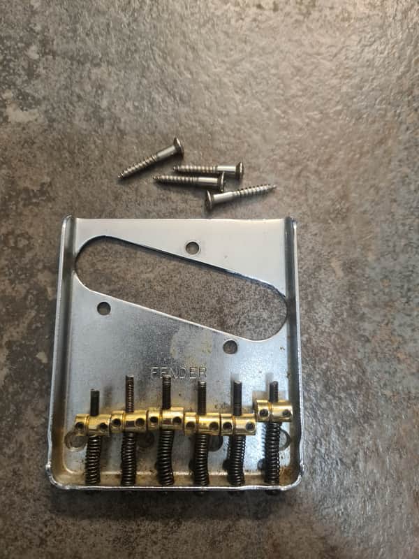 Vintage 1974 Fender Telecaster 6 saddle bridge 1975 1976 1977 1978 1979 image 1