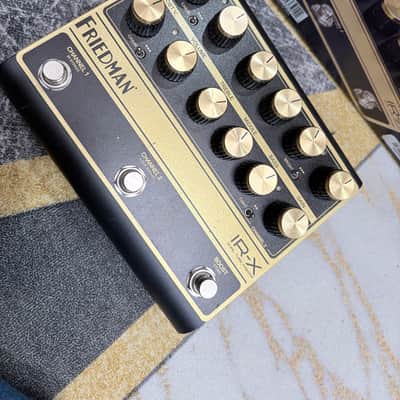 Friedman IR-X Dual Tube Preamp Limited Edition - Reverb Exclusive 2023 - Black / Gold with Signature image 2