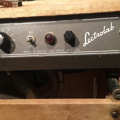Lectrolab R600C Vintage Combo Guitar/Harp Amplifier 1950/60's Classic Tweed image 4