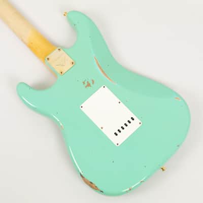 2021 Fender Custom Shop Ltd Ed 62 Stratocaster, Faded/Aged Sea Foam Green image 21