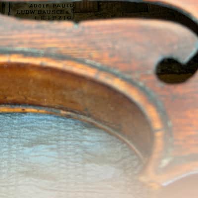 19th C. Antique 4/4 German Violin (after Montagnana) – Serviced by Adolf Paulus / Ludwig Bausch & Sohn, Leipzig⁠ image 6
