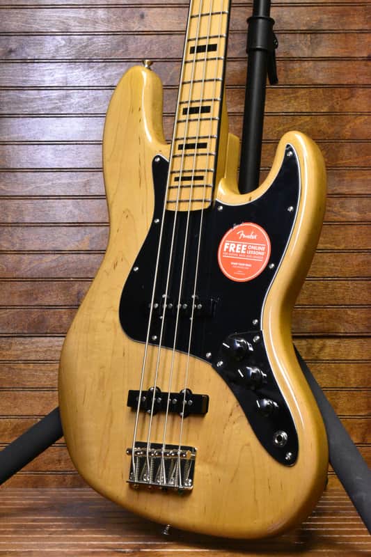 Squier Classic Vibe 70's Jazz Bass, Natural image 1