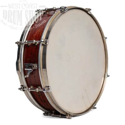 Vintage Ludwig & Ludwig Snare Drum Solid Single Ply Shell 4x14 1920s missing throwoff image 2