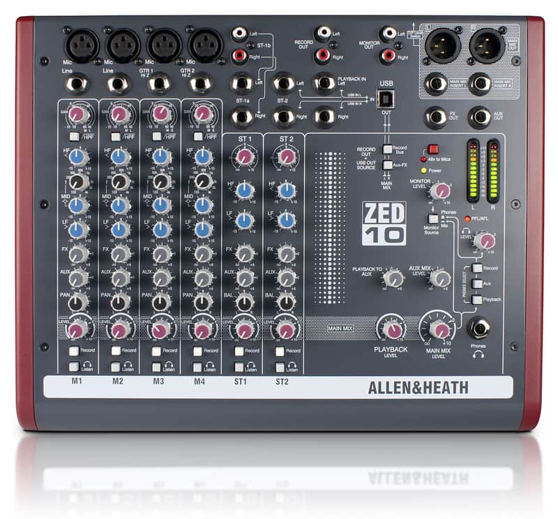 Allen & Heath ZED-10 10-Channel Mixer image 1