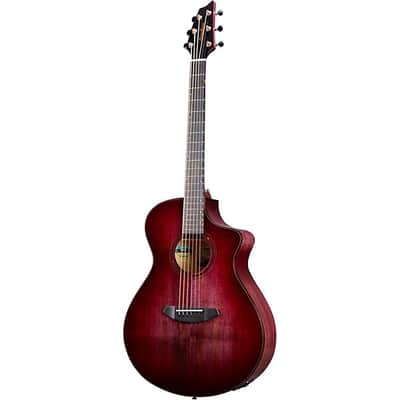 Breedlove ECO Collection - Pursuit Exotic S Concert CE - Acoustic-Electric Guitar - Pinot Noir Burst Finish image 9