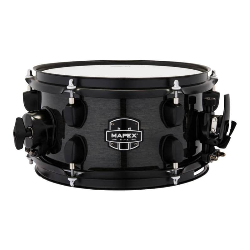 Mapex MPX Maple/Poplar Hybrid Shell Side Snare Drum 10x5.5 Trans Midnight Black image 1