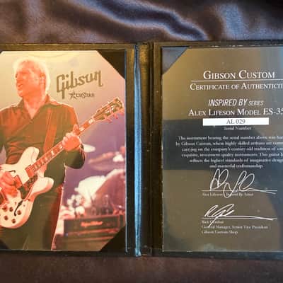Gibson Custom Shop Alex Lifeson "Inspired By" ES-355 2008 - Alpine White (#029) image 2