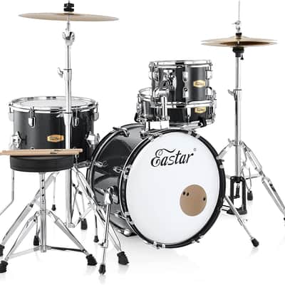 Eastar Drum Set for Adults- 18-inch Full-Size Drum Kit for Drummers, 4 Drum 2 Cymbal Drum image 1
