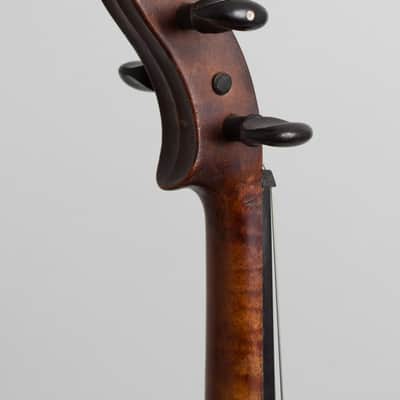 Folk Violin (unlabelled) ,  c. 1920, black hard shell case. image 12
