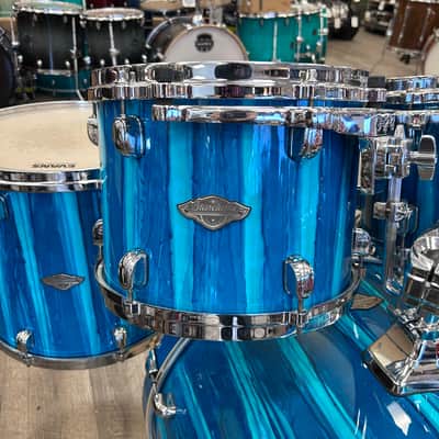 Used Tama Starclassic Performer Maple/Birch Shell Pack 10/12/16/22 (Sky Blue Aurora) image 7
