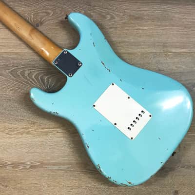 Fender Stratocaster Custom Shop 1960 Reissue Relic - 2008 - rare Daphne Blue finish image 7