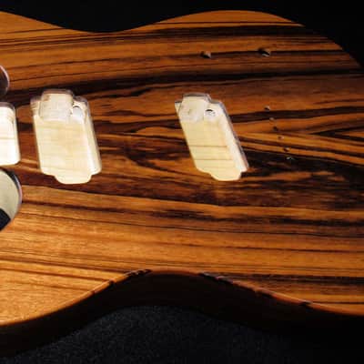 McCloud Double Cut Telecaster BODY / Tiger Wood / Walnut / Poplar / HH Routes / Hardtail / USA image 2