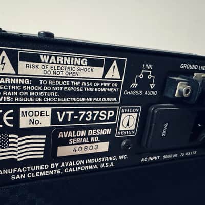 Avalon VT-737sp Tube Channel Strip 2010s - Silver image 3
