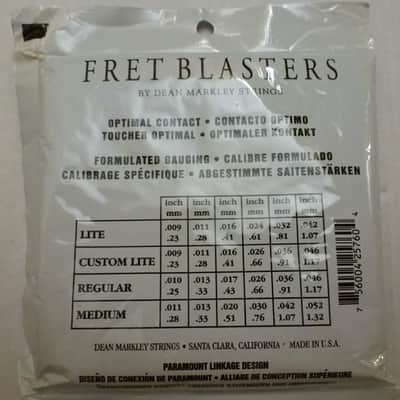 Great Inexpensive Gift: 2-Pack NEW Sealed-Package Dean Markley Fret Blasters Regular Electric Guitar Strings 10-46 Twin Pack TwinPack [two (2) sets for one (1) good price deal] + SAVE More if you Buy More Than 1x TwinPack image 2