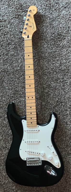 2020 Fender Player Stratocaster with Maple Fretboard electric guitar black image 1