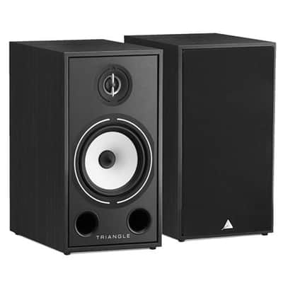 Triangle Borea BR03 100W 2-Way Bookshelf Speakers, Pair, Black Ash image 1