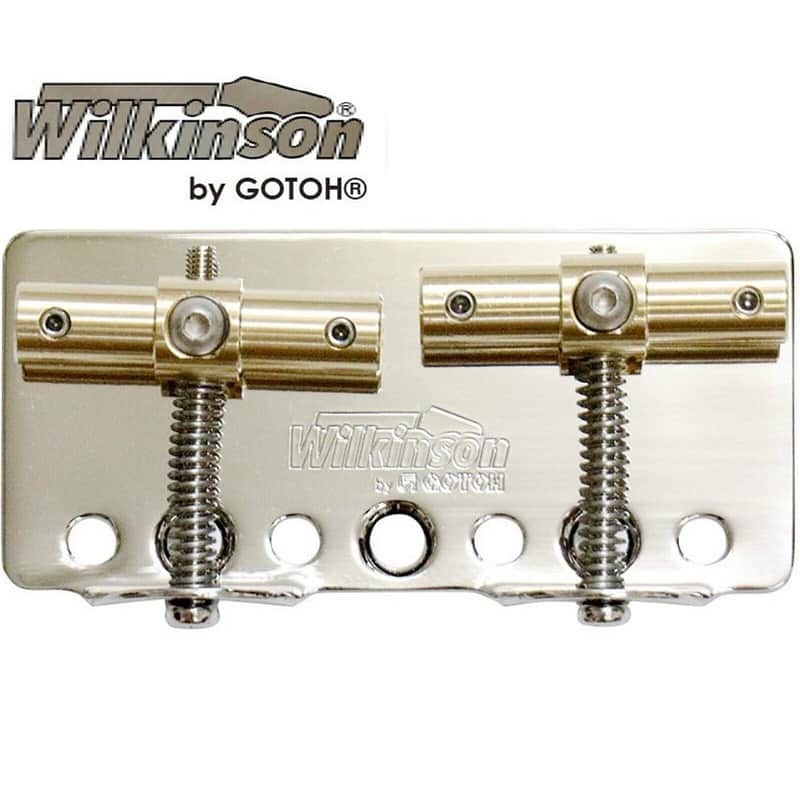 NEW Wilkinson GOTOH Bass Bridge WB2V-NS Compensated Brass Saddles 1950s P-Bass image 1