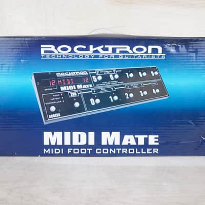 Rocktron MIDI Mate Foot Controller Black in Box w/ Power Supply, 30ft MIDI Cable image 2