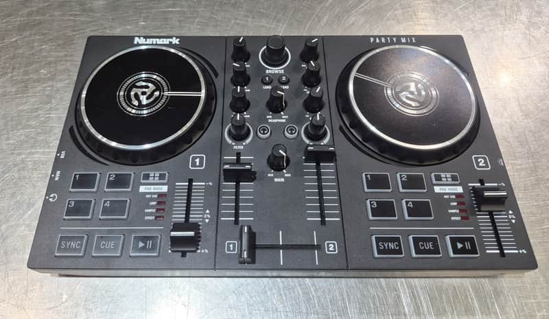 Numark Party Mix Live DJ Controller with Lights 2021 - Present - Black image 1