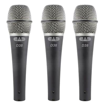 CAD Audio D32X3 Pack of 3 D32 Supercardioid Dynamic Vocal Microphone image 1