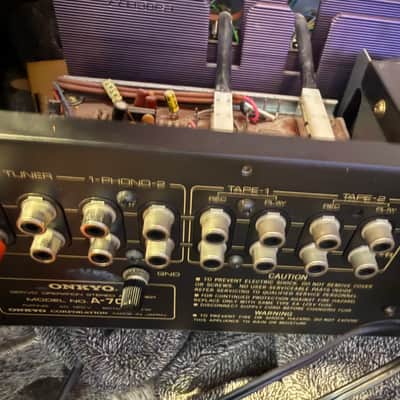 Vintage Onkyo A-7070 Stereo Integrated Amplifier Silver Japan 2Ch great working image 13