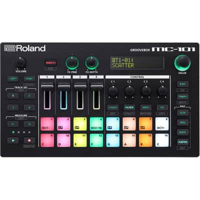 Roland MC-101 Portable Groovebox + Akai Professional MPK mini MKII - Compact Keyboard and Pad Controller  and Cables. image 2