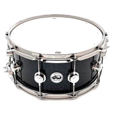 DW Collectors SonicPly Snare Drum 14x6.5 Black Ice w/Nickel Hardware image 1