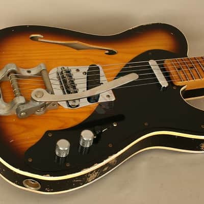 Fender Custom Shop Masterbuilt Telecaster '69 Thinline Bigsby 2012 2 Color Sunburst image 5