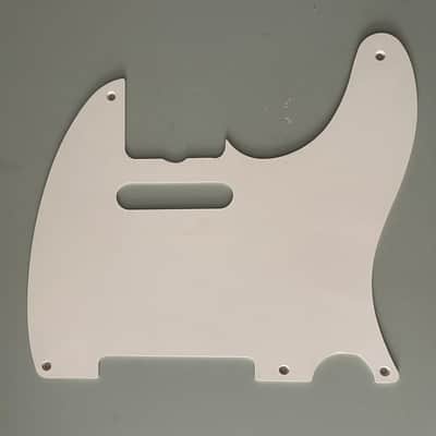 Vintage Fender Telecaster 1-Ply White 5-Hole Pickguard (1954–1959) image 1
