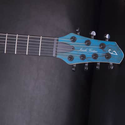 Jericho Guitars Baritone Edge 7 NT – Royal Blue Spalted Maple 2024 - Open Pore image 4