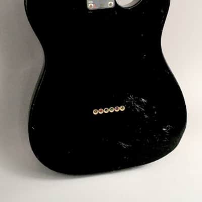 LEFTY! Vintage 1987 Fender MIJ 70s Reissue Telecaster Relic Custom Color Black Tele FujiGen Collector Series CTL50L HSC image 8